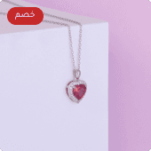 قلادة فضة مرصعة